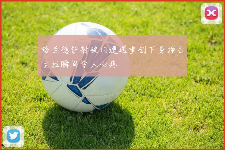 哈兰德铲射破门遭遇重创下身撞击立柱瞬间令人心疼